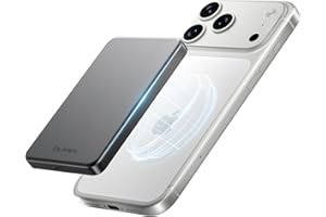 ULiXWH 10,000mAh MagSafe Power Bank Ultra Slim, Magnetic Wireless Charger with USB-C Cable, Fast Charging Portable Battery for iPhone 17 Pro Max/17 Pro/Air/16/15/14/13/12, All-Metal Design