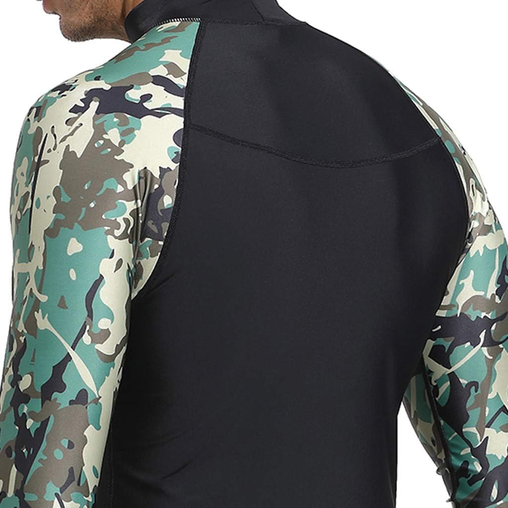 StyleV Long Sleeve Camo Rash Guard UV Protection One Piece Full Diving Suit for Men Keep Warm Swimsuit Wetsuit & Breathable Sports Dive Skins for Swimming, Diving, Surfing and Snorkeling : Sports & Outdoors