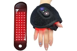 Infrared Heating & Red Light Therapy Wrist Wrap with Vibration Massage - 5 Heat Levels, 3 Massage Modes, USB Rechargeable for