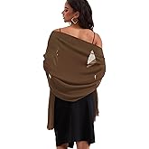 Baoqiya Women's Shawls and Wraps for Evening Dress Chiffon Shawl Soft Elegant Silky Pashmina Wedding Bridal Scarf