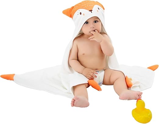 fox baby towel