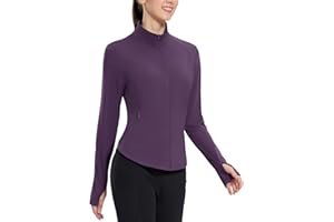 baleaf Women's Fleece Running Jacket Water Resistant Full Zip Winter Cold Weather Gear Thermal Cycling Workout Jackets