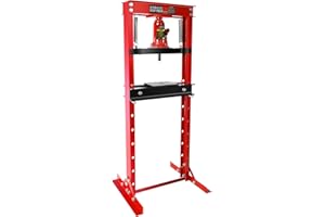 FITENLOR 12 Ton Hydraulic Press, H-Frame Garage Floor Shop Press with Built-in Relief Valve to Bend, Straighten, Or Press Parts, Install Bearings & U-Joints