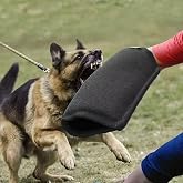 seebemxx Dog Bite Sleeve, Dog Training Sleeves Arm Protection for Training Large Dogs, Professional for Puppy Work Dog Biting Tugging Toy Dogs Training Large Training arm (Black)