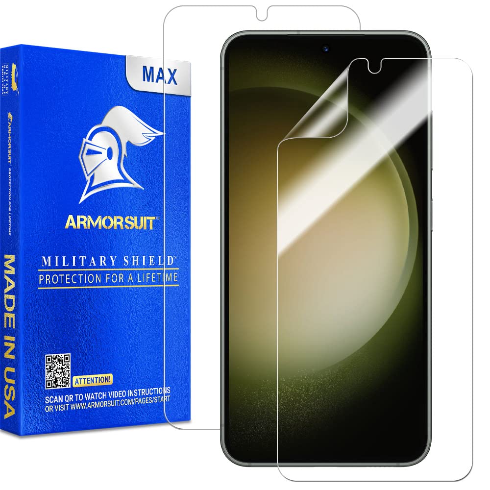 ArmorSuit 2 Pack MilitaryShield Screen Protector Designed for Samsung Galaxy S23 5G (6.1 Inch, 2023 Release) Max Coverage HD Clear Film - Made in USA