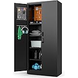 METALTIGER Metal Storage Cabinet - Digital Lock Multifunctional Garage Storage Closet with Doors, Adjustable Shelf Height and