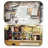 ASIDIY 3D Wooden Dollhouse Miniature DIY House Kit with Furniture