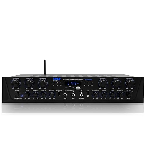 Pyle Wireless Home Audio Amplifier System Bluetooth Compatible