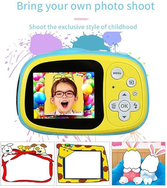 noyydh Childrens Waterproof Camera 3 Meters Waterproof 2 0 Inches HD IPS Display Support MP3 MP4 Color Pink