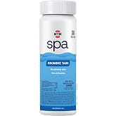 HTH Spa 86108 Bromine Tabs, Chemical Sanitizer for Spas &amp; Hot Tubs - Fits All Floaters for Easy Application, Creates Soft Water Feel, No Chlorine Odor, Eliminates Bacteria &amp; Algae, 2 lbs