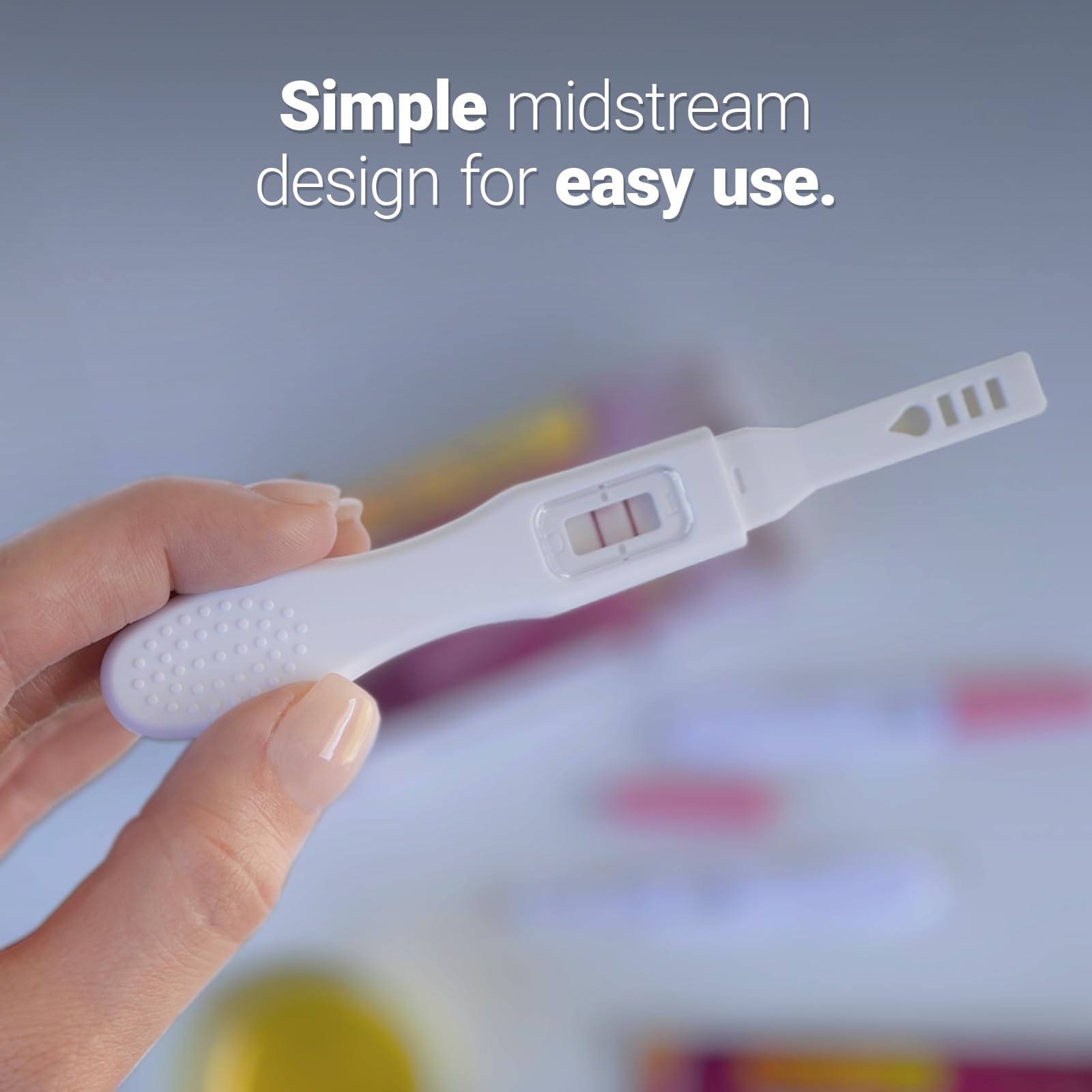 Pregnancy Test Midstream hCG Pregnancy Test Strips Kit, Early Home Detection, Rapid & Easy, Clear Result, Over 99% Accuracy, Individually Wrapped (3 Tests)