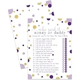 Amazon Com Navy And Gold Baby Shower Games Guess Who Set Of 25