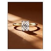 Dulin Engagement Ring for Women 925 Sterling Silver 14k Gold Plated Ring 1ct/2ct/3ct Brilliant Cut Cubic Zirconia Wedding Band Christmas Valentine's Day Birthday Gift for Her