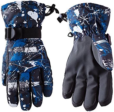 OutMall Ski Gloves for Mens,Youth, Windproof Breathable Warmest Snow Gloves for Snowboard Skiing, Skating, Snowmobile, Sledding, Thanksgiving,Christmas,Valentine's Day,New Year Gift
