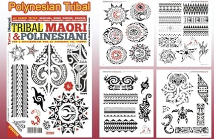 Amazon Com Tribal Maori Polynesian Tattoo Flash Design Book 64