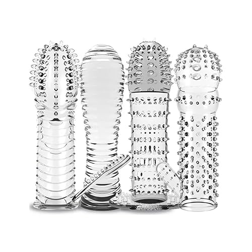 CJXQBH 4 Type Reusable Condom Penis Extender Sleeve Delay Ejaculation Sex  Toys for Men Sex Products in Kenya