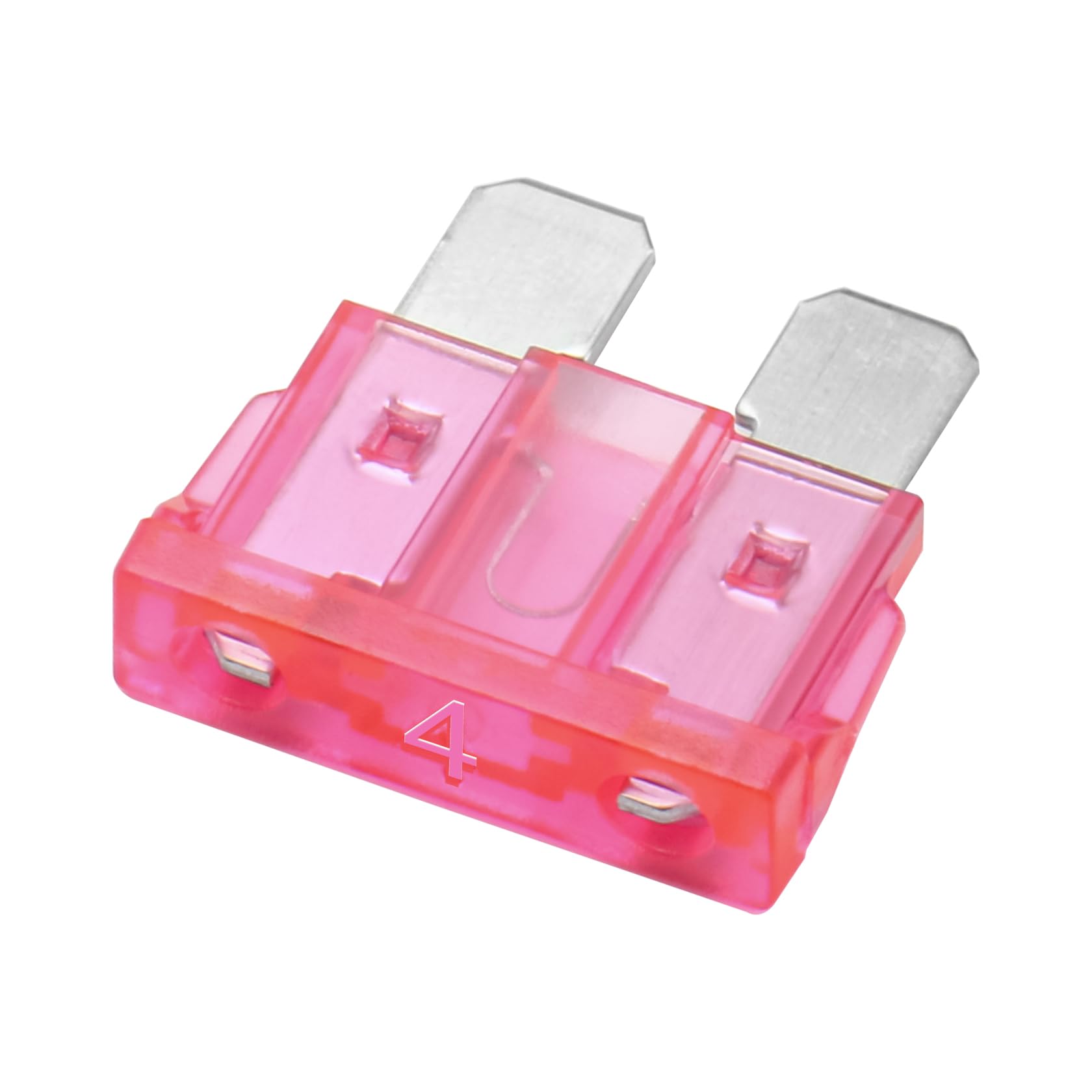 Heschen Standard Blade Fuse ATC-4 Auto Assorted Car Truck 4A Pink Pack of 25