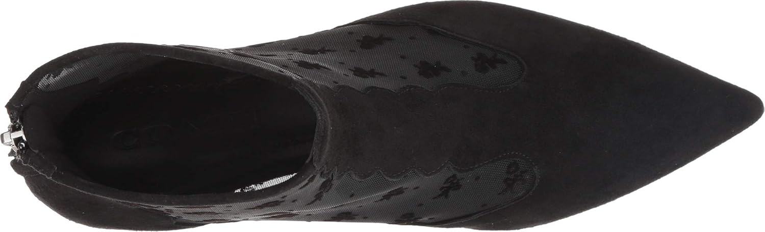 skyler ankle bootie with tea rose mesh