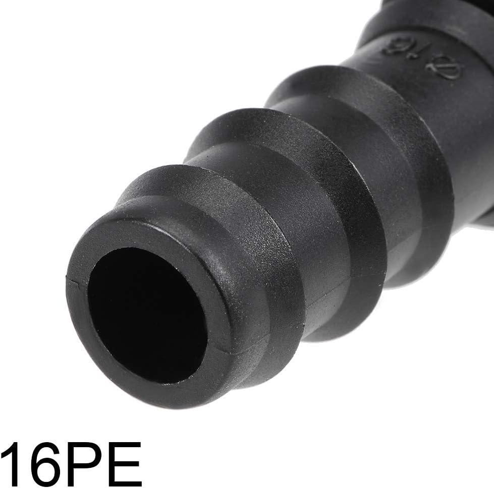 sourcing map Barb Drip Pipe Connector 16PE Hose Fitting Straight for Garden Agricultural Irrigation System Plastic 10pcs - Image 5