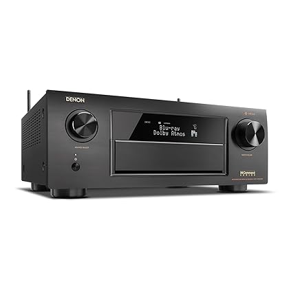 Denon AVRX6300H 11.2 Channel Full 4K Ultra HD AV Receiver with Built-in HEOS wireless technology featuring Bluetooth and Wi-Fi, Works with Alexa