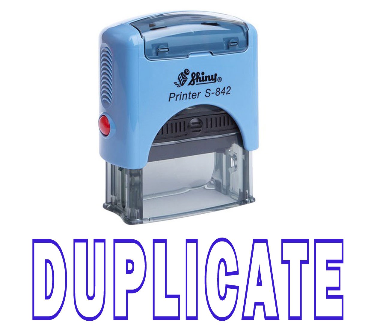 Duplicate Self Inking Rubber Stamp Custom Shiny Office Stationary Stamp