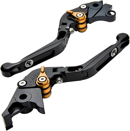 Amazon Bigone ビッグワン ビレット レバー セット 可倒式 黒 金 ブラック ゴールド Gsx1300r 隼 バンディット10 Gsx1400 Sv1000 Sv1000s Gs10 Gs10ss Tl1000r Gsx650f ブレーキレバー セット 車 バイク