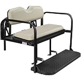 EZGO RXV Rear Seat Kit With Fold Down Pad (2008+) (Stone Beige Cushions)