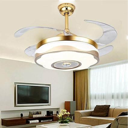 Tfcfl 42 Invisible Ceiling Fans Lamps Lighting Chandelier Remote