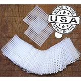 (50) 2x2 Inch Rigid Polyethylene Medium Bonsai Pot Mesh Drainage Screens