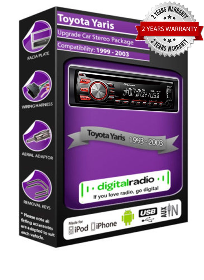 Toyota Yaris DAB radio car stereo Pioneer DEH4700DAB Amazon.co.uk