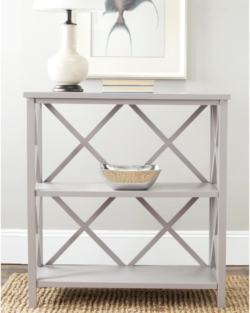 Safavieh American Homes Collection Liam Quartz Grey 2-Tier Open Bookcase