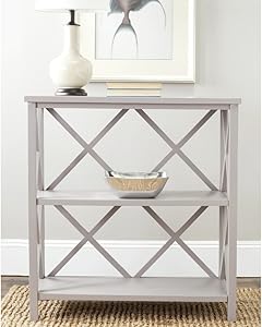Safavieh American Homes Collection Liam Quartz Grey 2-Tier Open Bookcase