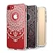 Apple iPhone 7 Case, Ringke Fusion [2 PC DECO + Case Combo Pack] [White Mandala Flower / Pink Bohemian Lace] Pattern Design Insert Quality PET Film Cute Transparent Set Pack For Apple iPhone7