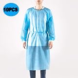 Acidea 10pcs Disposable Isolation Gowns Non-woven Security Protection Suit view 2