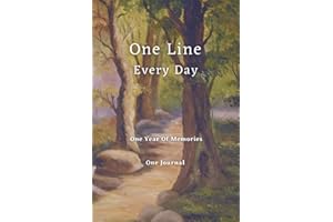 One Line Every Day Journal: One Year of Memories, 6x9 Diary, Lined Book with Date, Artistic Cover Design (Woodland): Beautifu
