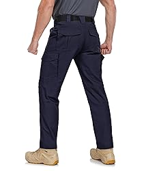Zoofly Cargo Pants for Men Elastic Waist Ripstop