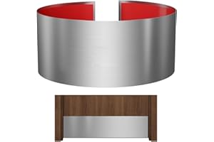 Sanbege Stainless Steel Door Kick Plate, 8" x 30" Door Push Plate, Self Adhesive Kickplate for 32" Doors Interior or Exterior (Brushed Nickel)