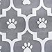 Bone Dry Lattice/Stars & Stripes Design Pet Bed, Oval Small - 22 x 17 x 7, Lattice Gray