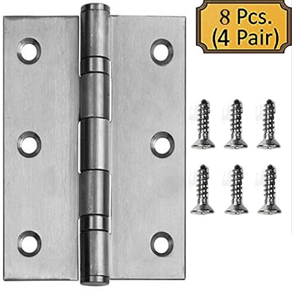 2 5 Metal Rectangular Folding Closet Cabinet Door Butt Hinge 10