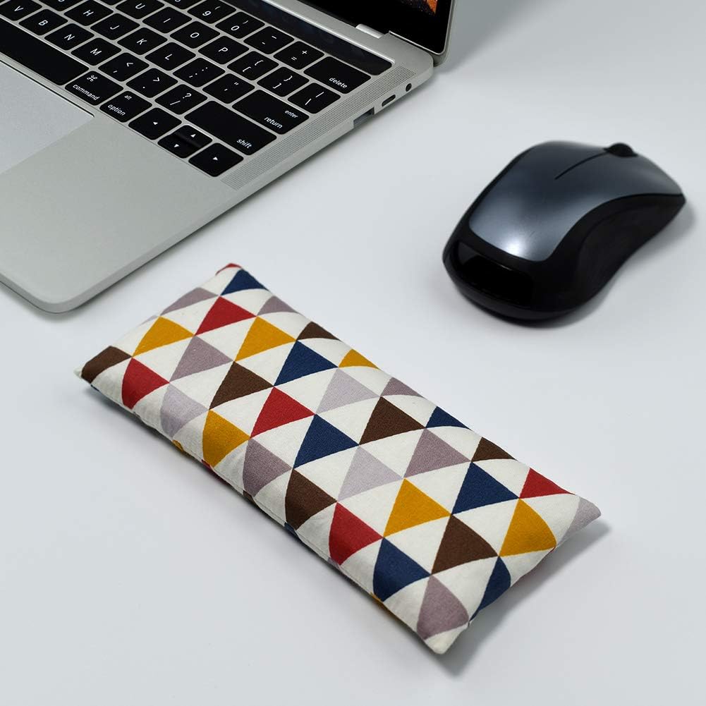 Mouse Wrist Rest Support Pad - Ergonomic Mouse Pad with Wrist Support for Computer, Laptop, Office Work, PC Gaming, Massage Ergobeads (Triangle) : Office Products