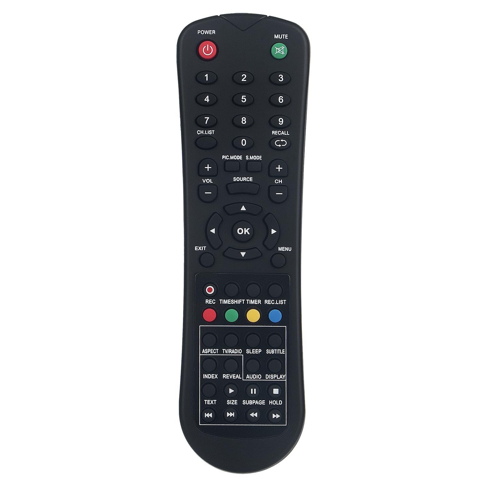 AULCMEET Replacement Remote Control Fit for Akai Television TV AK-VJ5516UHDSM AKTV503 TVL553 AKTV197LED