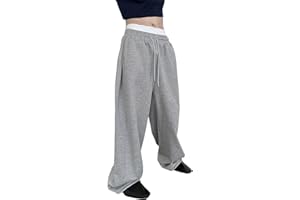 Baggy Sweatpants Men Heavyweight Fleece Jogging Loose Fit Wide Leg Sweat Pants Workout Joggers Trousers