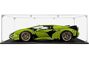 SONGLECTION Acrylic Display Case Compatible for Lego Lamborghini Sián FKP 37 #42115, Dustproof Display Case (Case Only) (Lego Sets are NOT Included)