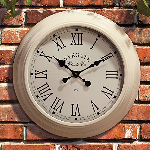 Wyegate Clock Company Garden Wall Clock Radio Controlled Weatherproof