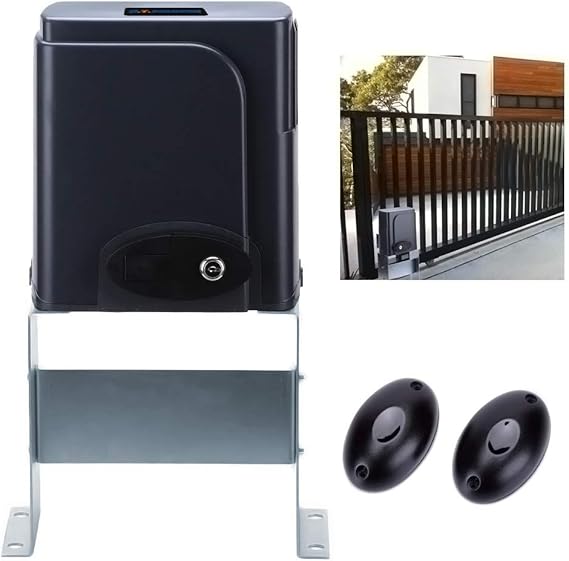 G.T.Master Sliding Gate Opener, Two Wireless Transmitters Driveway Security Gate Kit for Sliding