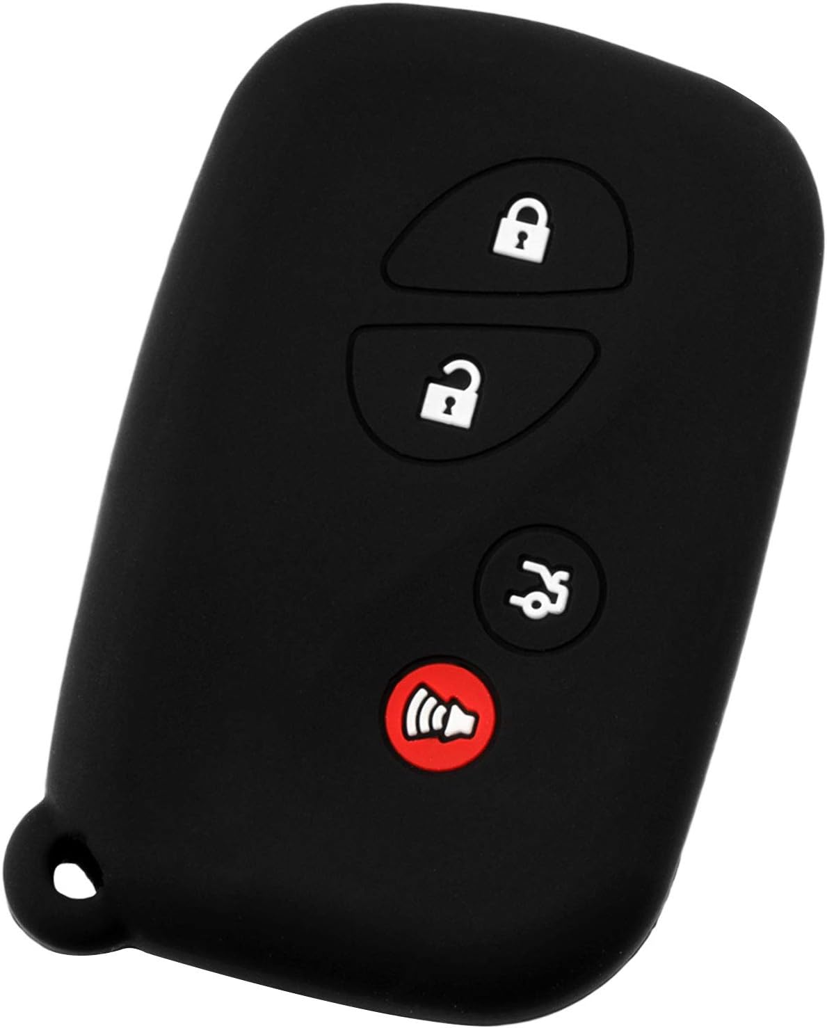For 05-17 Leux Vehicles Rubber Keyless Entry Remote Key Fob Skin Cover 4btn