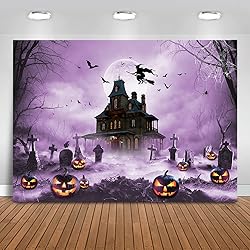 Mocsicka Halloween Photography Backdrop Scary Night
