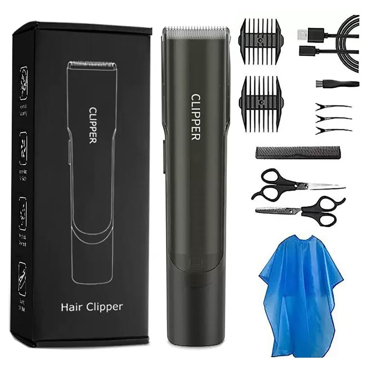 Photo 1 of Vacuum Hair Clippers for Men, Electric Haircut Kit for Beards, Facial Hair, Vacuum Hair Trimmer Men Kid Hair Cutting Kit IPX7 Waterproof