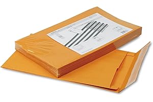 Quality Park Envelopes, 10 x 15 x 2 Inch Expansion Envelopes, Self-Seal Closure, 40 lb Brown Kraft, 25 Count - Ideal for Bulk