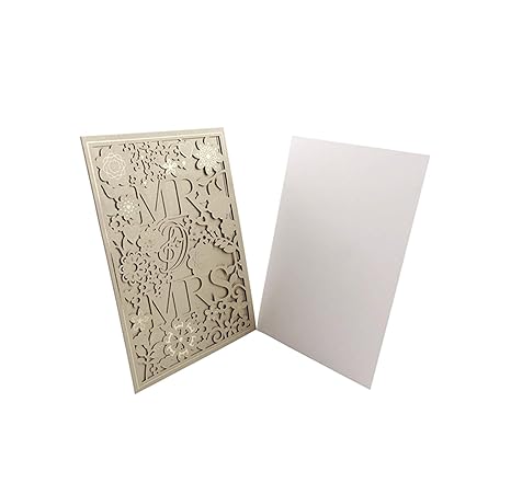 Amazon Com 1pcs White Gold Red Blue Wedding Invitation Card